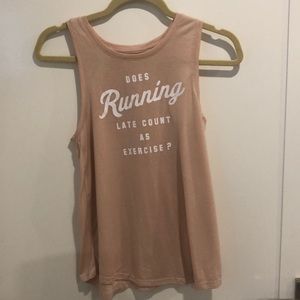 Rose gold tank top